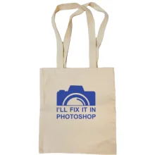 Сумка шоппер с фотокамерой "i`ll fix it in photoshop"